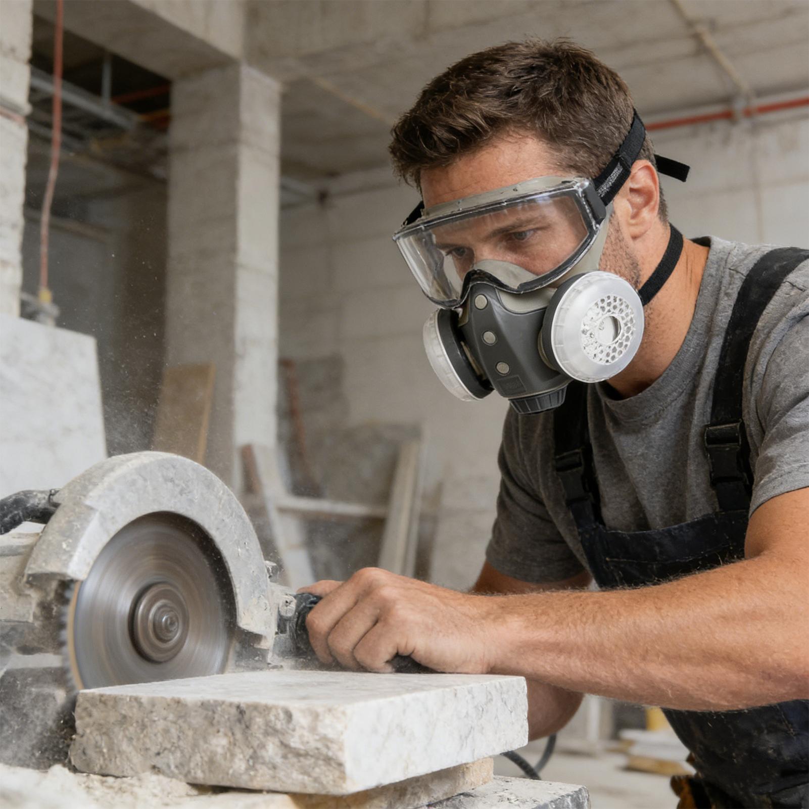 Woodworking Respirator - قناع تنفس مع فلاتر، فلتر واقي