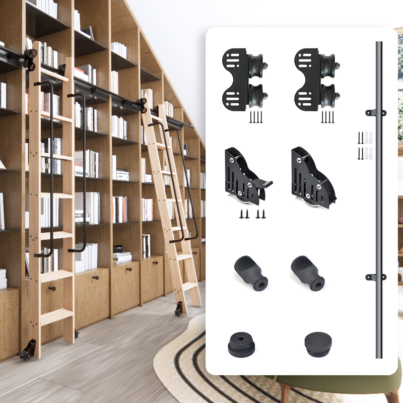 Woodworking Lofts - المتداول مكتبة سلم الأجهزة 3.3ft (100