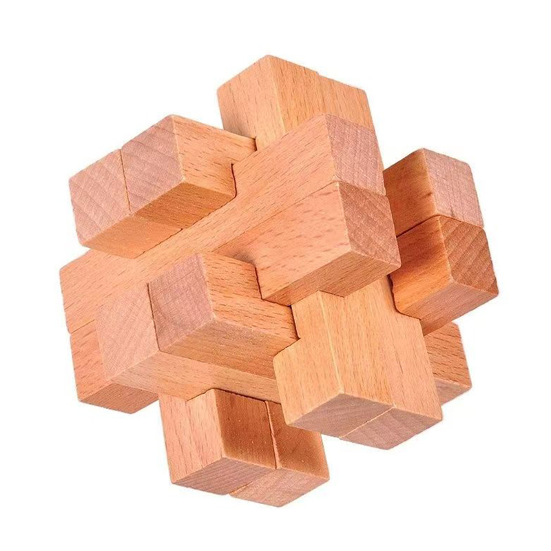 Woodworking Game - دعابة الدماغ الخشبية للبالغين والأطفال، ألغاز