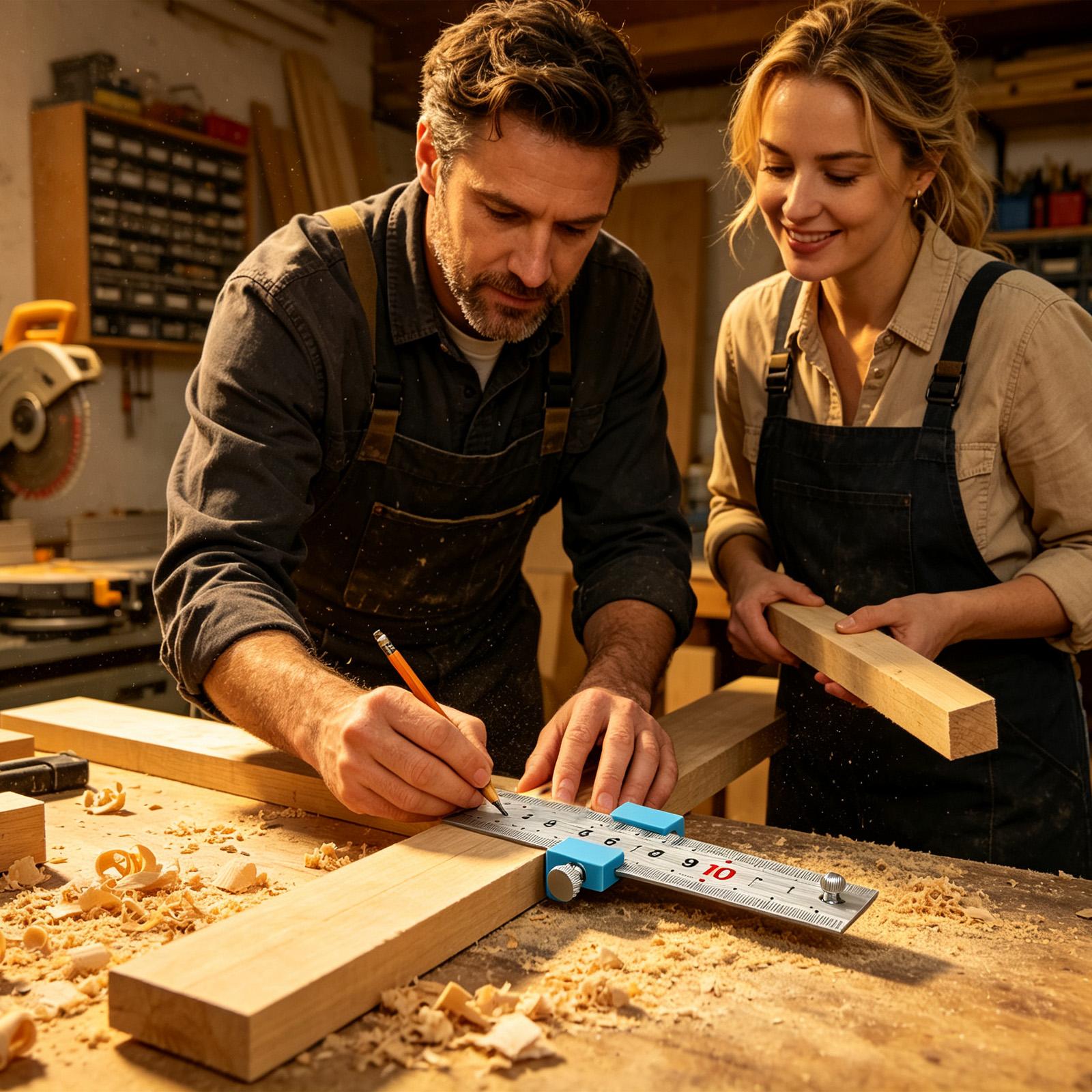 Woodworking Ruler - أدوات نجارة، مسطرة نجارة، مكعب قياس