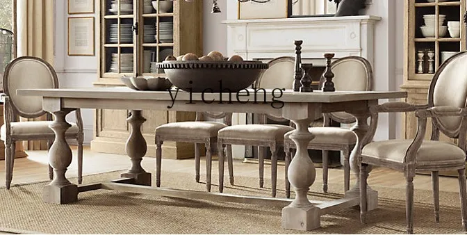 Woodworking Lofts - طاولة طعام من الخشب الصلب طراز