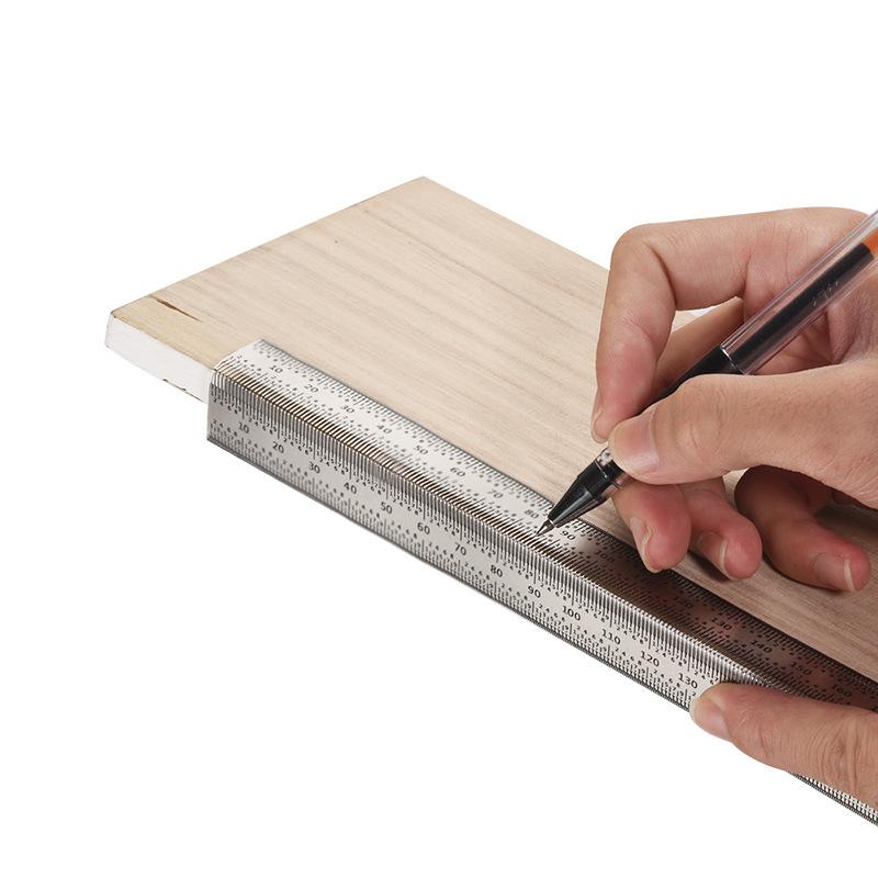 مسطرة قياس ثقوب على شكل حرف T  - مراجعة Woodworking Hobbies وسعره