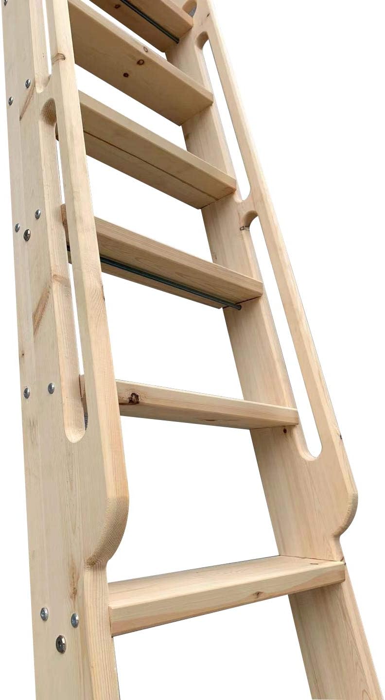 سلم مكتبة دوارة غير مكتمل مقاس - مراجعة Woodworking Lofts وسعره