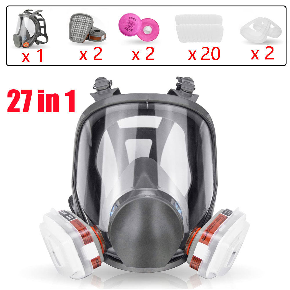 قناع غاز 6800 كامل الوجه كبير  - مراجعة Woodworking Respirator وسعره
