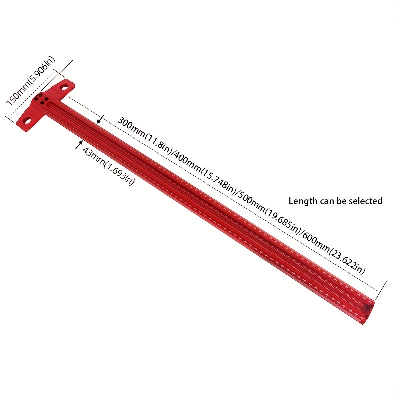 60/300/400/500 النجارة ثقب مرب - مراجعة Woodworking Ruler وسعره