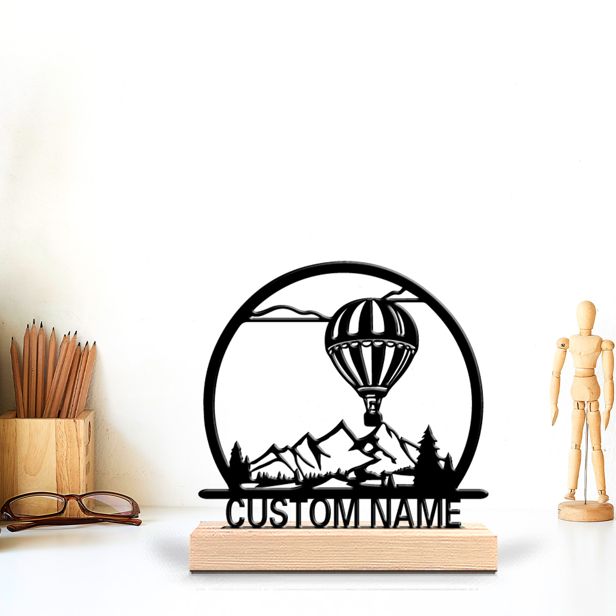 تمثال معدني على شكل منطاد هوائ - مراجعة Woodworking Hobbies وسعره