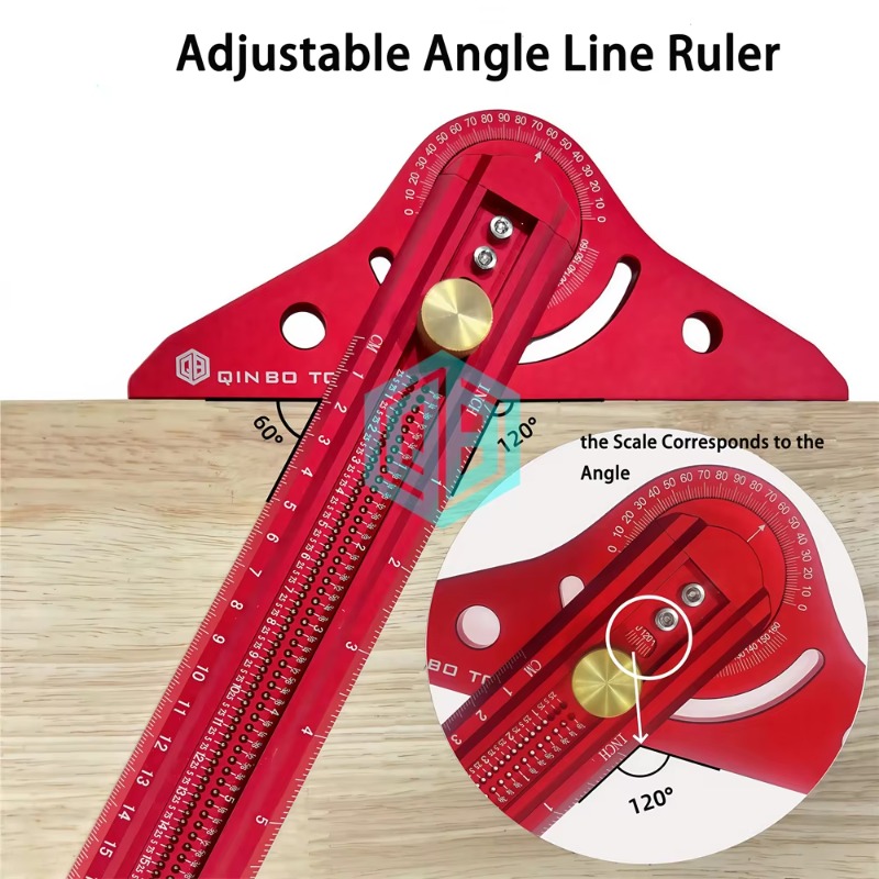 مسطرة قياس زوايا من سبائك الأل - مراجعة Woodworking Ruler وسعره