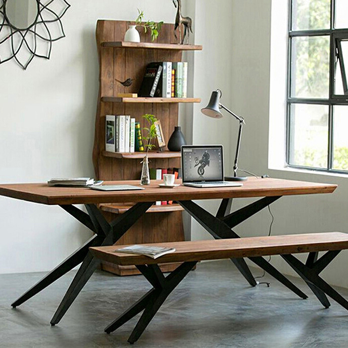 طاولة مكتب خشبية صلبة بتصميم ن - مراجعة Woodworking Lofts وسعره