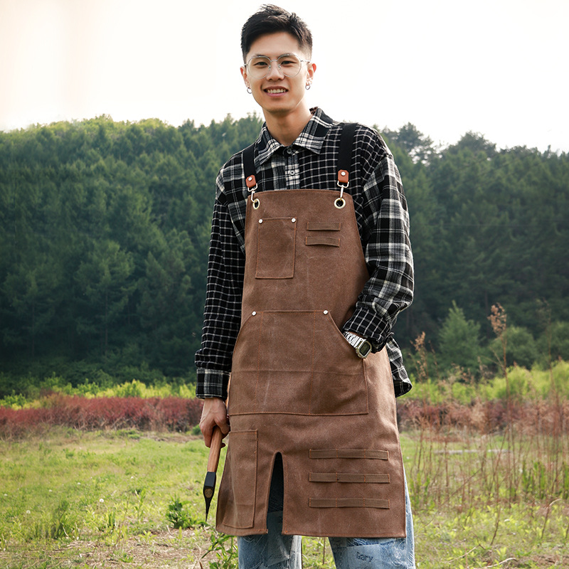 مريلة طويلة مقاومة للماء في ال - مراجعة Woodworking Overalls وسعره