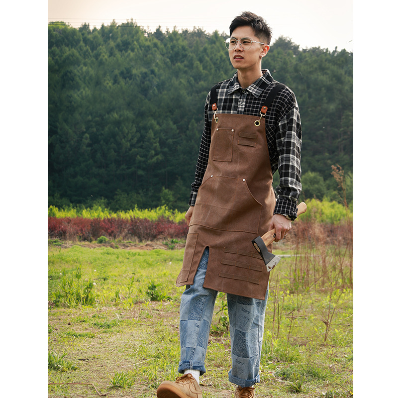 مريلة طويلة مقاومة للماء في ال - مراجعة Woodworking Overalls وسعره