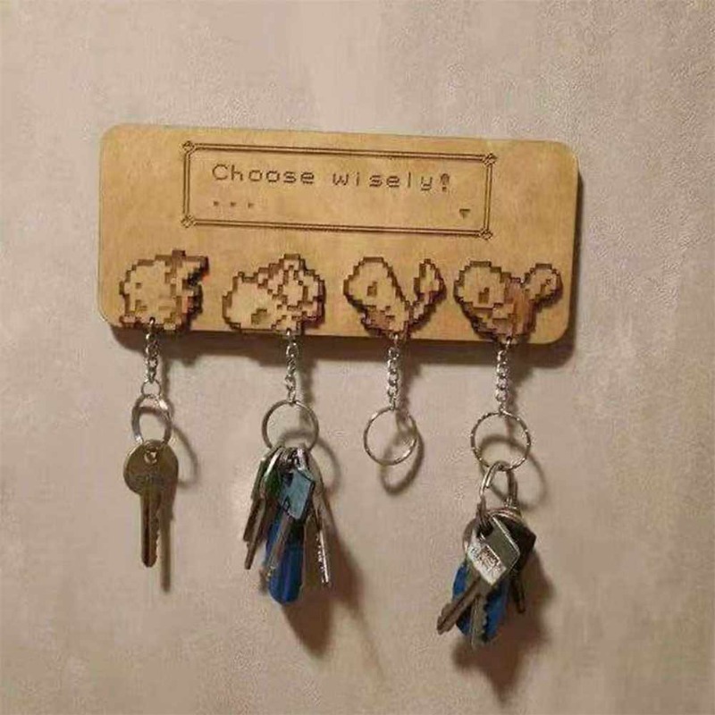 خطاف مفاتيح خشبي بتصميم بوكيمو - مراجعة Woodworking Ideas وسعره