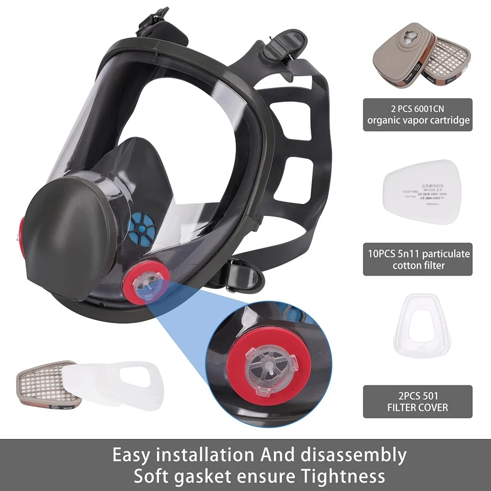 6800 اللوحة الصناعية رش التنفس - مراجعة Woodworking Respirator وسعره